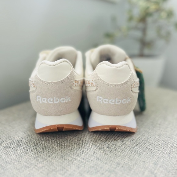 NEW REEBOK Leather Harman Double Sneakers White/Beige - Picture 4 of 6